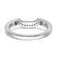 14K White Gold Lab Grown Diamond VS/SI+ G+ Wedding Band Ring