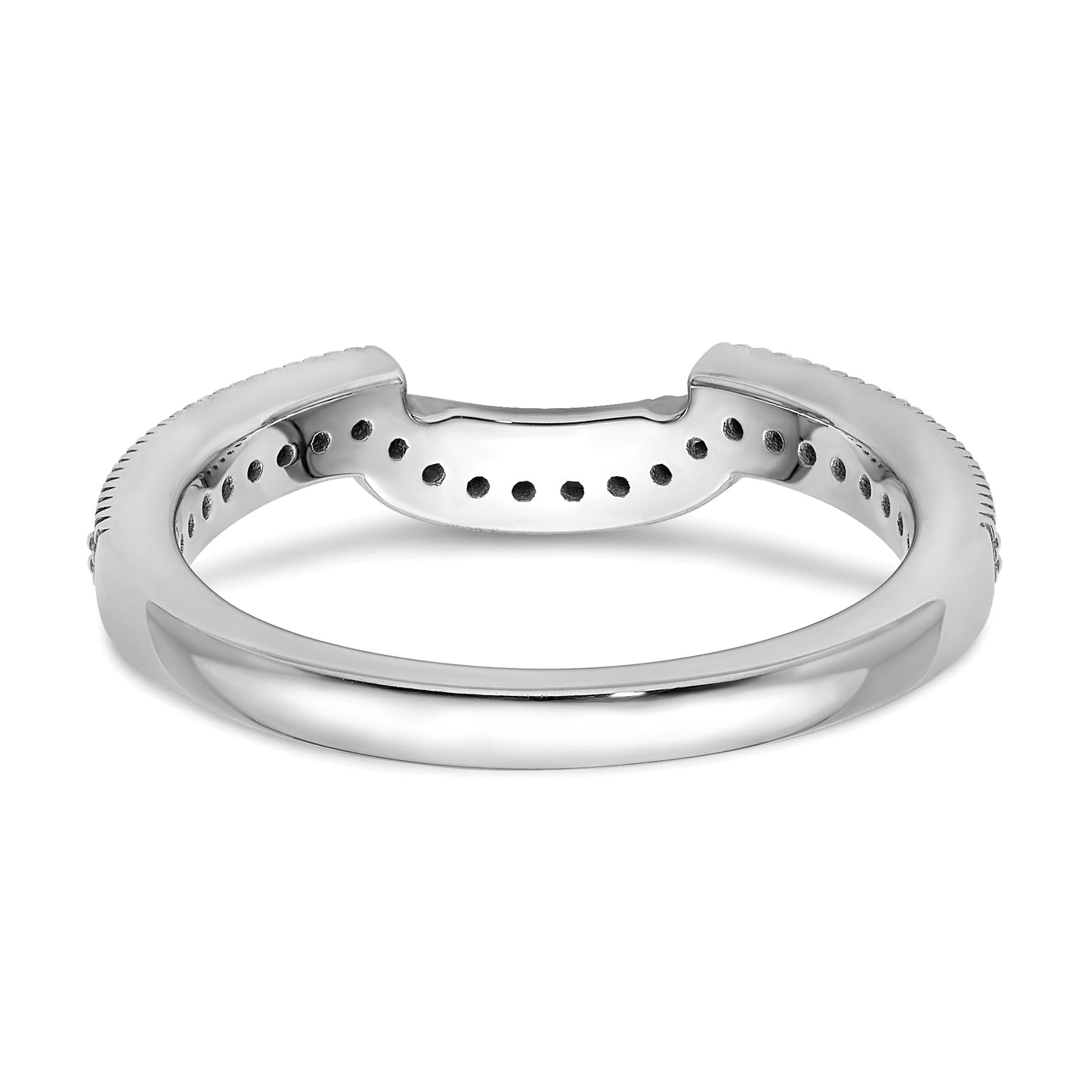 14K White Gold Lab Grown Diamond VS/SI+ G+ Wedding Band Ring