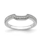 14K White Gold Lab Grown Diamond VS/SI+ G+ Wedding Band Ring