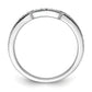 14K White Gold Lab Grown Diamond VS/SI+ G+ Wedding Band Ring