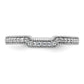 14K White Gold Lab Grown Diamond VS/SI+ G+ Wedding Band Ring