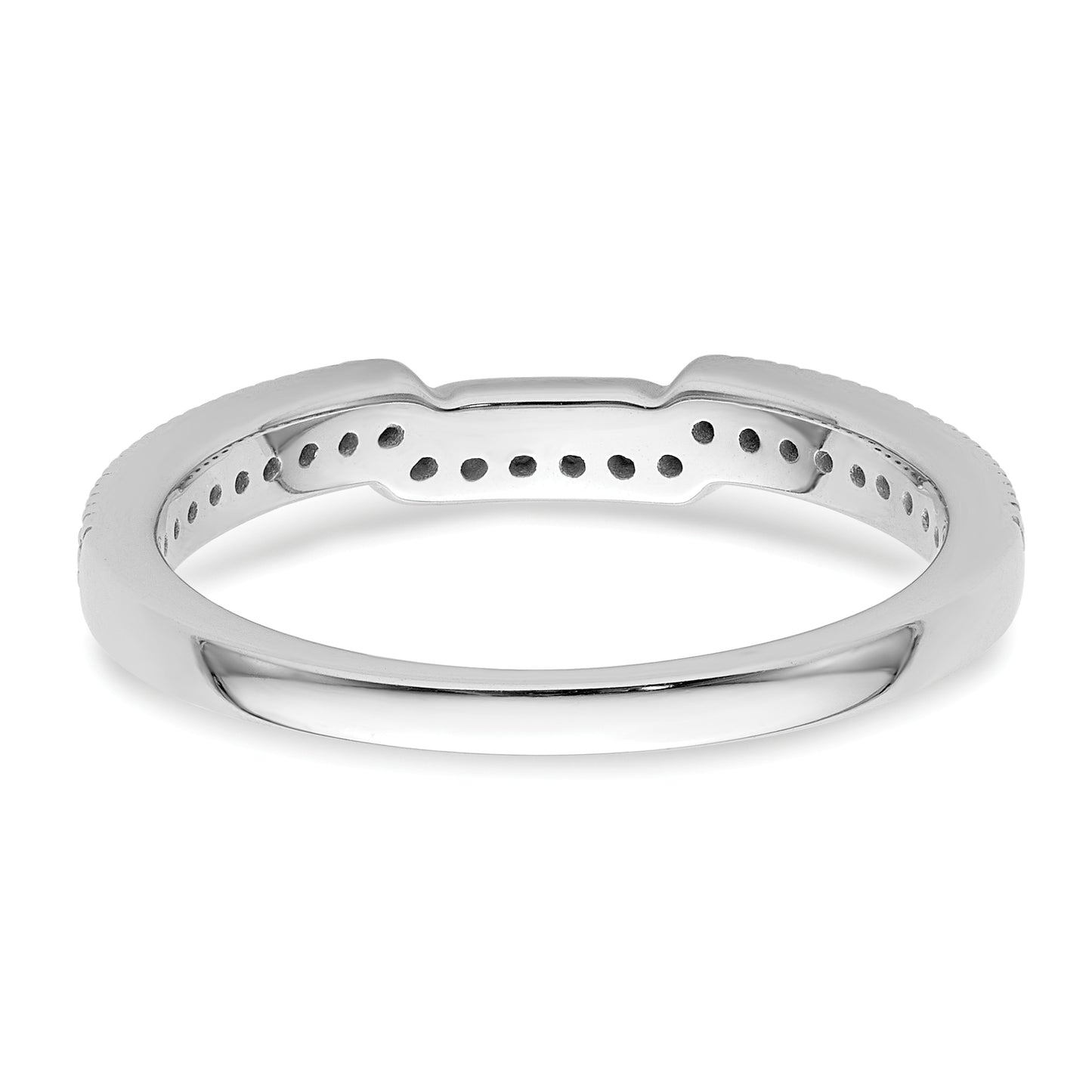 14K White Gold Lab Grown Diamond VS/SI+ G+ Wedding Band Ring