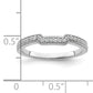 14K White Gold Lab Grown Diamond VS/SI+ G+ Wedding Band Ring