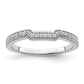 14K White Gold Lab Grown Diamond VS/SI+ G+ Wedding Band Ring