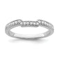 14K White Gold Lab Grown Diamond VS/SI+ G+ Wedding Band Ring