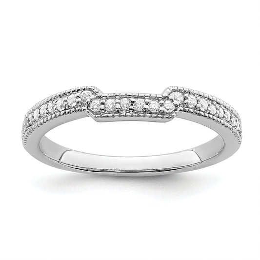 14K White Gold Lab Grown Diamond VS/SI+ G+ Wedding Band Ring