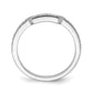 14K White Gold Lab Grown Diamond VS/SI+ G+ Wedding Band Ring