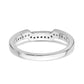 14K White Gold Lab Grown Diamond VS/SI+ G+ Wedding Band Ring