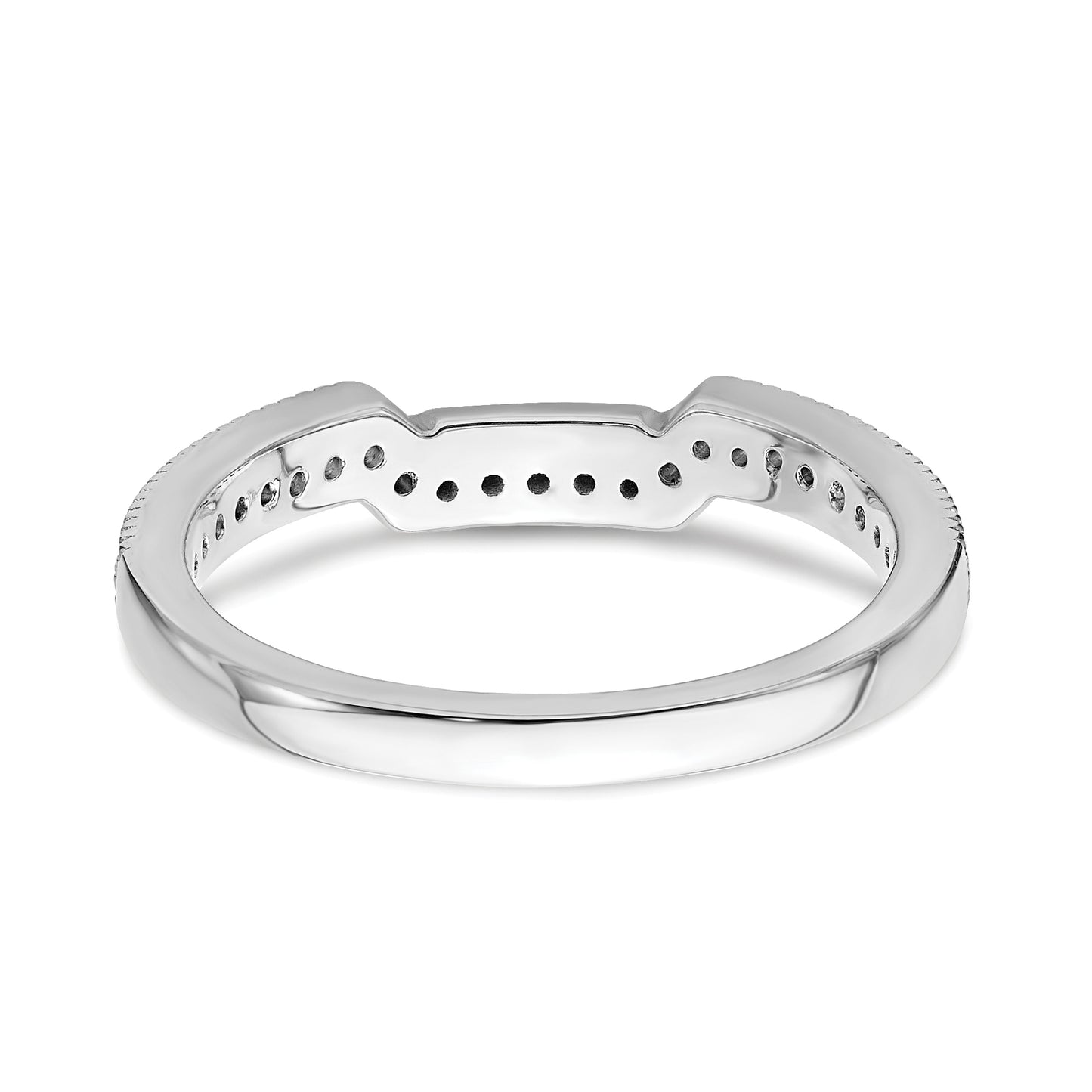 14K White Gold Lab Grown Diamond VS/SI+ G+ Wedding Band Ring