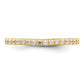 14k Yellow Gold Two Tone 1/5 Ct. Lab Grown Diamond VS/SI+ G+ Complete Wedding Band