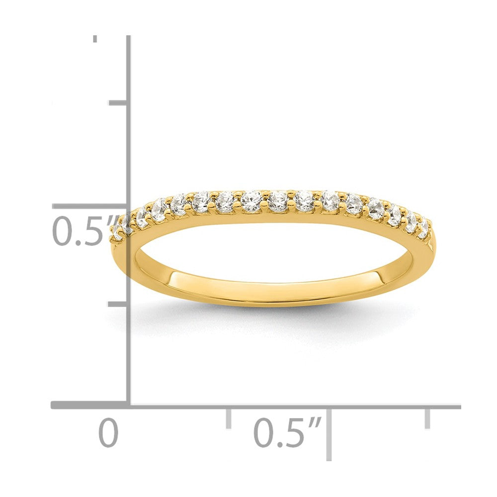 14k Yellow Gold Two Tone 1/5 Ct. Lab Grown Diamond VS/SI+ G+ Complete Wedding Band