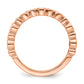 14K Rose Gold Lab Grown Diamond VS/SI+ G+ Band Ring