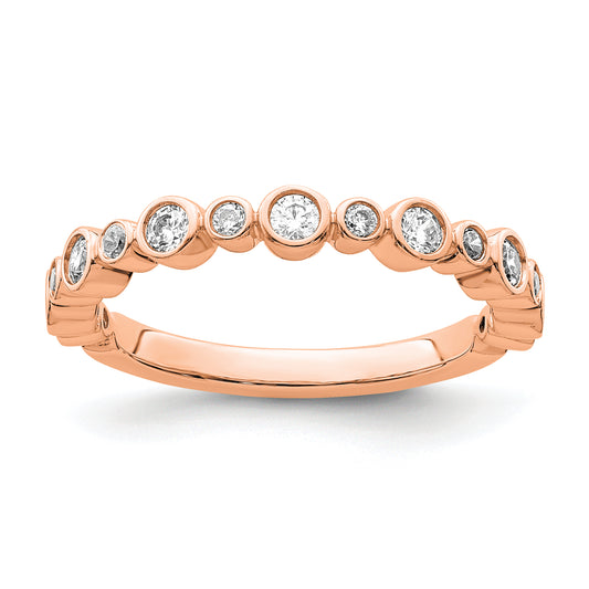 14K Rose Gold Lab Grown Diamond VS/SI+ G+ Band Ring