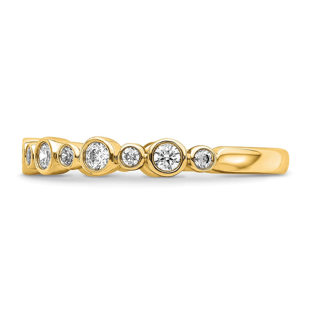 14k Yellow Gold Lab Grown Diamond VS/SI FGH Band