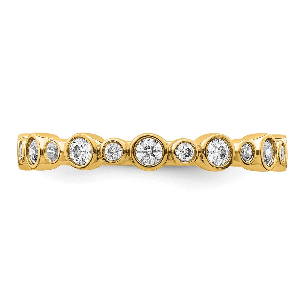 14k Yellow Gold Lab Grown Diamond VS/SI FGH Band