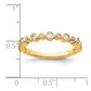 14k Yellow Gold Lab Grown Diamond VS/SI FGH Band