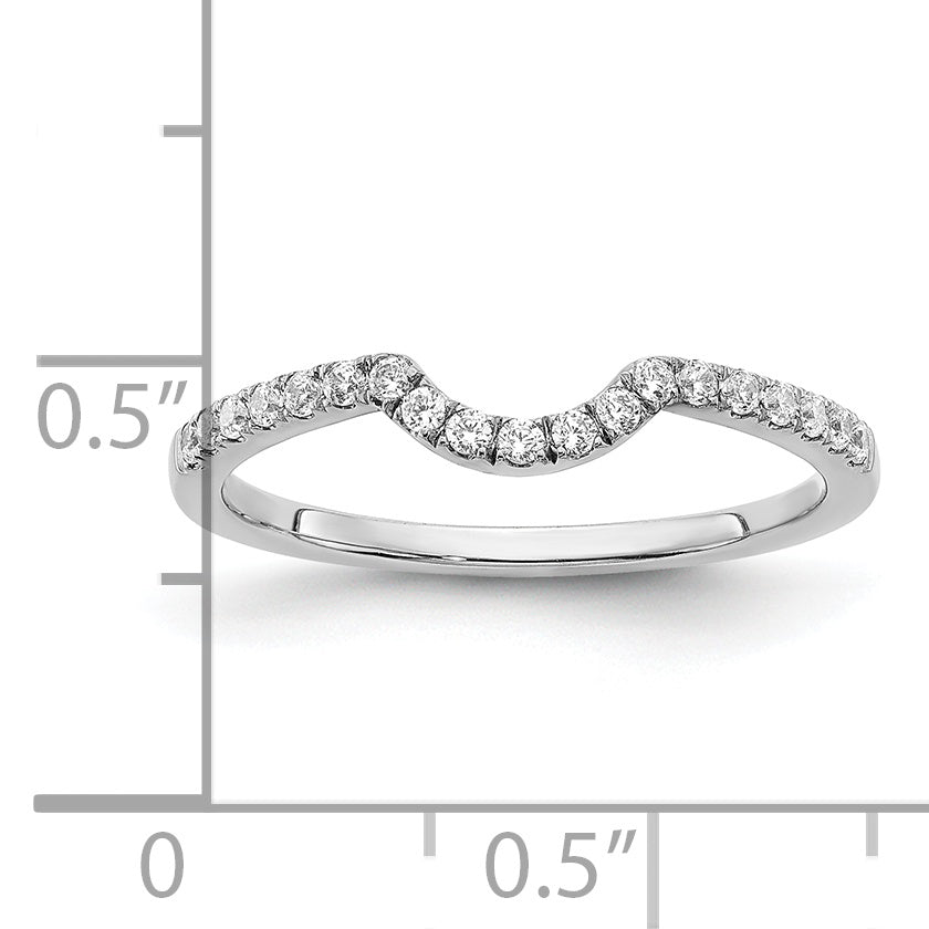 14K White Gold Lab Grown Diamond VS/SI FGH Matching Wedding Band Ring