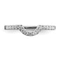 14K White Gold Lab Grown Diamond VS/SI FGH Matching Wedding Band Ring