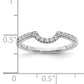 14K White Gold Lab Grown Diamond VS/SI FGH Matching Wedding Band Ring