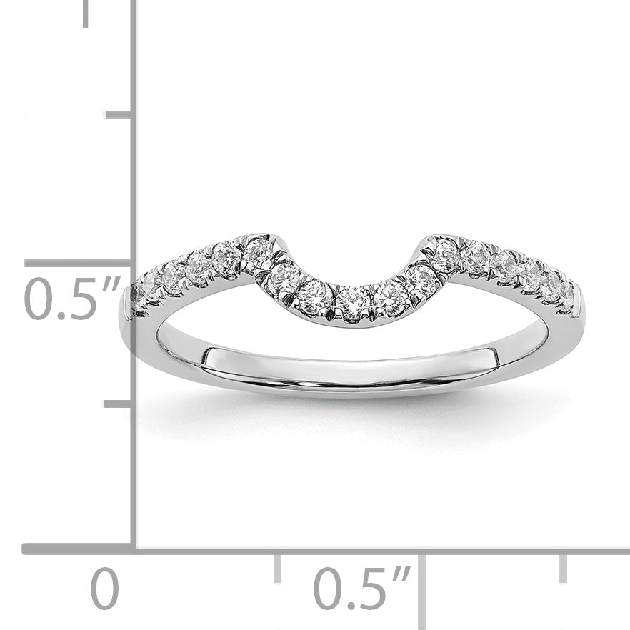 14K White Gold Lab Grown Diamond VS/SI FGH Matching Wedding Band Ring