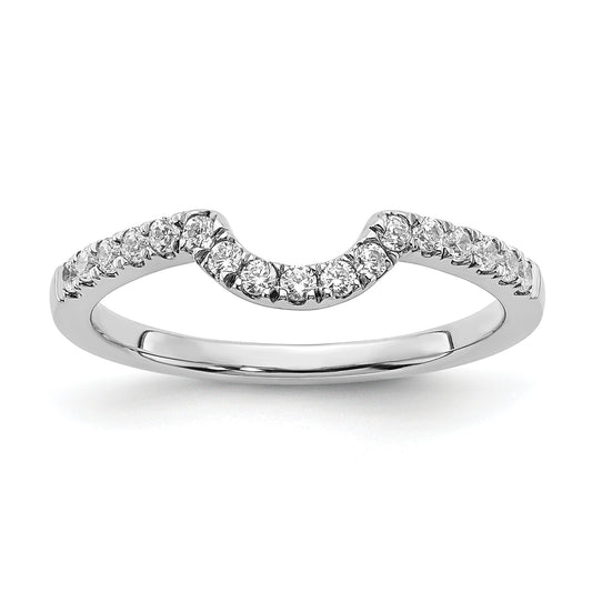 14K White Gold Lab Grown Diamond VS/SI FGH Matching Wedding Band Ring