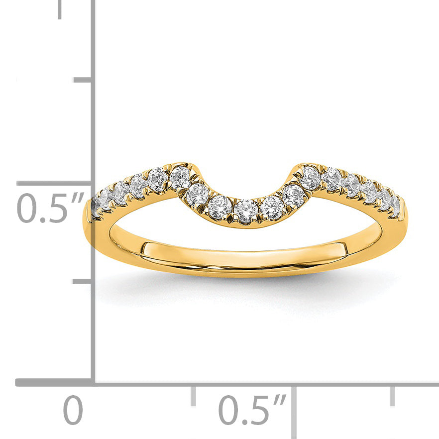 14k Yellow Gold Lab Grown Diamond VS/SI FGH Matching Wedding Band Ring