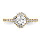 14k Yellow Gold Lab Grown Diamond VS/SI+ G+ Round Engagement. Ring