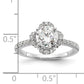 14K White Gold Lab Grown Diamond VS/SI+ G+ Round Engagement. Ring