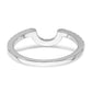 14K White Gold Lab Grown Diamond VS/SI FGH Matching Wedding Band Ring