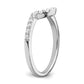 14K White Gold Lab Grown Diamond VS/SI FGH Matching Wedding Band Ring