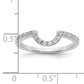 14K White Gold Lab Grown Diamond VS/SI FGH Matching Wedding Band Ring