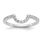 14K White Gold Lab Grown Diamond VS/SI FGH Matching Wedding Band Ring