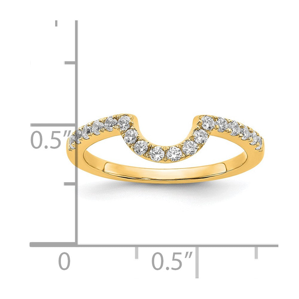 14k Yellow Gold Lab Grown Diamond VS/SI FGH Matching Wedding Band