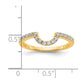 14k Yellow Gold Lab Grown Diamond VS/SI FGH Matching Wedding Band