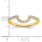 14k Yellow Gold Lab Grown Diamond VS/SI FGH Matching Wedding Band Ring