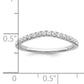 14K White Gold Lab Grown Diamond VS/SI FGH Set of 2 Wedding Band Rings