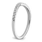 14k White Gold 1/2 Ct. Lab Grown Diamond VS/SI+ G+ Complete Set of Two Wedding Bands