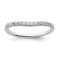 14k White Gold 1/2 Ct. Lab Grown Diamond VS/SI+ G+ Complete Set of Two Wedding Bands