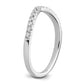 14K White Gold Lab Grown Diamond VS/SI FGH Set of 2 Wedding Band Rings