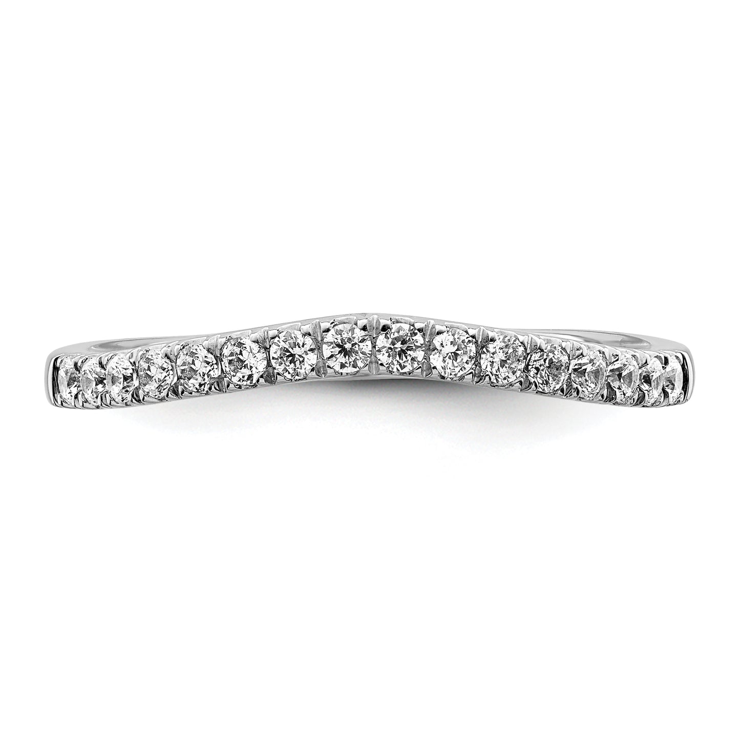 14K White Gold Lab Grown Diamond VS/SI+ G+ Set of 2 Wedding Band Rings