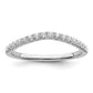 14K White Gold Lab Grown Diamond VS/SI+ G+ Set of 2 Wedding Band Rings