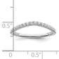 14K White Gold Lab Grown Diamond VS/SI+ G+ Set of 2 Wedding Band Rings