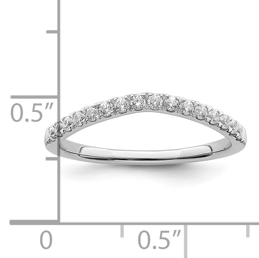 14K White Gold Lab Grown Diamond VS/SI+ G+ Set of 2 Wedding Band Rings