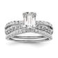 14K White Gold Lab Grown Diamond VS/SI+ G+ Engagement. Ring