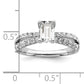 14K White Gold Lab Grown Diamond VS/SI+ G+ Engagement. Ring