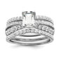 14K White Gold Lab Grown Diamond VS/SI+ G+ Engagement. Ring