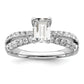 14K White Gold Lab Grown Diamond VS/SI+ G+ Engagement. Ring