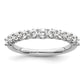 14k White Gold 3/4 Ct. Lab Grown Diamond VS/SI+ G+ Eleven Stone Fashion band