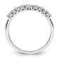 14k White Gold 3/8 Ct. Lab Grown Diamond VS/SI+ G+ Complete Concaved Band