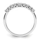 14k White Gold 3/8 Ct. Lab Grown Diamond VS/SI+ G+ Concaved Band Ring